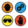 Factory Safety Icons