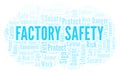 Factory Safety word cloud.