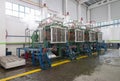 Factory shop for foam plastic production
