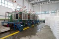 Factory shop for foam plastic production