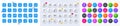 Factory, Square area and Hold box line icons. For web app, printing. Line icons. Vector Royalty Free Stock Photo