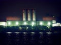 Factory in Tokyo Bay at Night