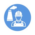 factory worker Vector Icon which can easily modify or edit Royalty Free Stock Photo
