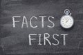 Facts first watch Royalty Free Stock Photo