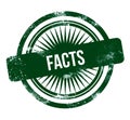 facts - green grunge stamp