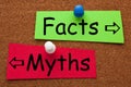 Facts Myths Concept