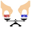 Facts myths icon Royalty Free Stock Photo