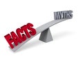 Facts Outweigh Myths Royalty Free Stock Photo