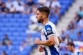 Facundo Ferreyra plays at the La Liga match between RCD Espanyol and Sevilla CF