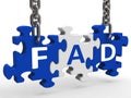 Fad Puzzle Shows Latest Thing Or Craze Royalty Free Stock Photo