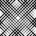 Fade halftone stripe. Diagonal geometric seamless pattern. Cross grid hatch line. Half tone texture. Grating lines background. Une Royalty Free Stock Photo