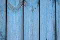 Faded blue old wooden planking background with cracks Royalty Free Stock Photo