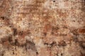 Faded brick wall. Orange bricks closeup. Weathered grungy brick wall photo background. Distressed texture of brickwork. Royalty Free Stock Photo