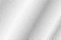 Faded dotted halftone with subtle gradient. Black and white vector texture. Vintage effect graphic decor Royalty Free Stock Photo