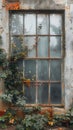 Faded Glory Through Pane Industrial Relic Frames Golden Fall Royalty Free Stock Photo