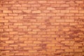 Faded orange brick wall