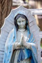 statue of the virgin Mary praying