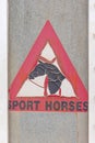 Faded Sign Sport Horses