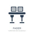 fader icon in trendy design style. fader icon isolated on white background. fader vector icon simple and modern flat symbol for Royalty Free Stock Photo