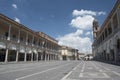 Faenza Italy: historic buildings in Piazza del Popolo