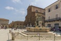 Main old square in Faenza, Italy