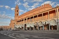 Faenza, Ravenna, Emilia-Romagna, Italy: Piazza del Popolo Peopl Royalty Free Stock Photo