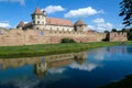 Fagaras Castle from Brasov County, built around 1310, now restored and currently used as a museum and library