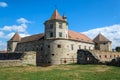 Fagaras Castle from Brasov County, built around 1310, now restored and currently used as a museum and library