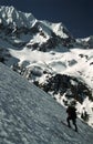 Fagaras Mountains Skier Royalty Free Stock Photo