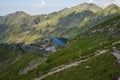 Fagaras mountains view of Balea lake Royalty Free Stock Photo