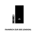 Fahnrich zur see ensign rank icon. Element of Germany army rank icon