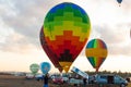 FAI European Hot Air Balloon Championship in Spain. Balloons rising up in the air Royalty Free Stock Photo