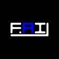 FAI letter logo creative design with vector graphic, FAI