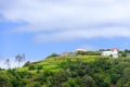 Aerial view of Faial parish, in the northern coast of the island of Madeira, Portugal. Royalty Free Stock Photo