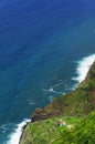 The northern coast of the island of Madeira near Faial parish, Portugal.