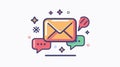 Professional Communication Failure Message Icon for Graphic Design Projects