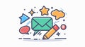 Communication Failure Message Icon for Visual Media Design Projects