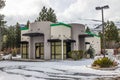 Failed Business Building With Blocked Out Windows