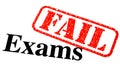 Failed Exams Royalty Free Stock Photo