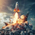 A failed product launch leading to financial setbacks Royalty Free Stock Photo