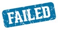 failed rectangular sign. failed stamp Royalty Free Stock Photo