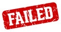 failed rectangular sign. failed stamp Royalty Free Stock Photo
