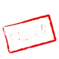 Failed red rubber stamp isolated on white. Royalty Free Stock Photo