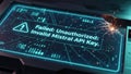 Failed: unauthorized invalid mistral api key Royalty Free Stock Photo