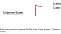 Failing Grade. Teacher Grades Student Exam With F. Educational Subject Letter Score in Red Marker. Midterm Examination Project