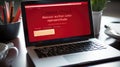 failure red error message