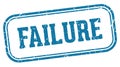 failure stamp. failure rectangular stamp on white background Royalty Free Stock Photo