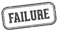 failure stamp. failure rectangular stamp on white background Royalty Free Stock Photo