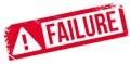 Failure stamp rubber grunge