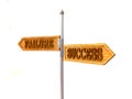 Failure and Success Royalty Free Stock Photo